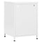 vidaXL Nightstands 2 pcs White 35x35x51 cm Steel