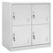 vidaXL Locker Cabinets 5 pcs Light Grey 90x45x92.5 cm Steel