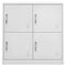 vidaXL Locker Cabinets 5 pcs Light Grey 90x45x92.5 cm Steel
