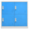 vidaXL Locker Cabinets 5 pcs Light Grey and Blue 90x45x92.5 cm Steel