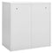 vidaXL Locker Cabinets 5 pcs Light Grey and Red 90x45x92.5 cm Steel