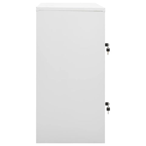 vidaXL Locker Cabinets 5 pcs Light Grey and Green 90x45x92.5 cm Steel