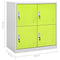 vidaXL Locker Cabinets 5 pcs Light Grey and Green 90x45x92.5 cm Steel