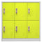 vidaXL Locker Cabinets 2 pcs Light Grey and Green 90x45x92.5 cm Steel
