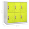 vidaXL Locker Cabinets 5 pcs Light Grey and Green 90x45x92.5 cm Steel