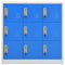 vidaXL Locker Cabinets 2 pcs Light Grey and Blue 90x45x92.5 cm Steel