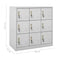 vidaXL Locker Cabinets 5 pcs Light Grey 90x45x92.5 cm Steel