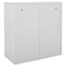 vidaXL Locker Cabinets 5 pcs Light Grey and Red 90x45x92.5 cm Steel