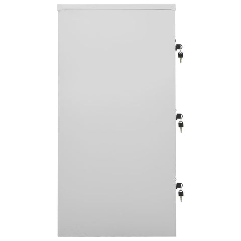 vidaXL Locker Cabinets 5 pcs Light Grey and Green 90x45x92.5 cm Steel