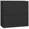vidaXL Office Cabinet with Planter Box Anthracite 90x40x113 cm Steel
