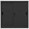 vidaXL Sliding Door Cabinet with Planter Box Anthracite Steel