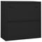 vidaXL Sliding Door Cabinet with Planter Box Anthracite Steel