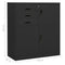 vidaXL Office Cabinet with Planter Box Anthracite 90x40x125 cm Steel