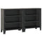 vidaXL Storage Cabinets 2 pcs Grey 72x36x82 cm Metal and MDF