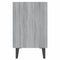vidaXL Bed Cabinet with Metal Legs Grey Sonoma 40x30x50 cm