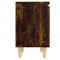 vidaXL Bed Cabinets with Solid Wood Legs 2 pcs Smoked Oak 40x30x50 cm