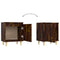 vidaXL Bed Cabinets with Solid Wood Legs 2 pcs Smoked Oak 40x30x50 cm