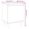 vidaXL Bed Cabinets with Solid Wood Legs 2 pcs Smoked Oak 40x30x50 cm