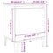 vidaXL Bed Cabinets with Metal Legs Smoked Oak 40x30x50 cm