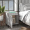 vidaXL Bed Cabinets with Metal Legs Grey Sonoma 40x30x50 cm