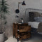vidaXL Bed Cabinets with Metal Legs 2 pcs Smoked Oak 40x35x50 cm