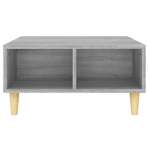 vidaXL Coffee Table Grey Sonoma 60x60x30 cm Engineered Wood