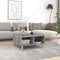 vidaXL Coffee Table Grey Sonoma 60x60x30 cm Engineered Wood