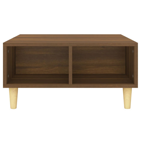 vidaXL Coffee Table Brown Oak 60x60x30 cm Engineered Wood