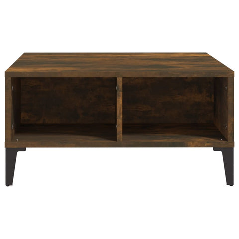 vidaXL Coffee Table Smoked Oak 60x60x30 cm Engineered Wood