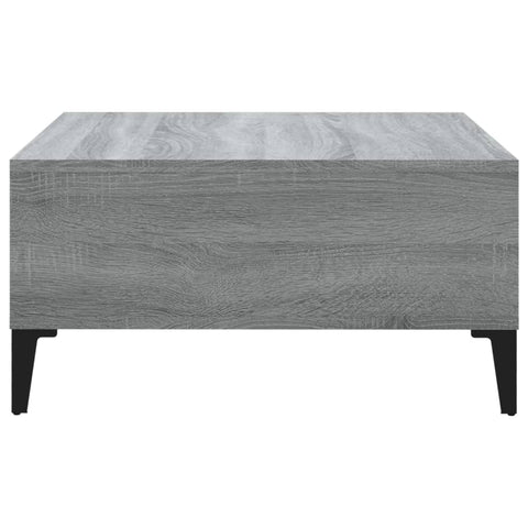 vidaXL Coffee Table Grey Sonoma 60x60x30 cm Engineered Wood