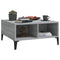 vidaXL Coffee Table Grey Sonoma 60x60x30 cm Engineered Wood