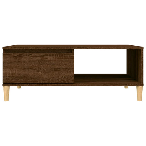 vidaXL Coffee Table Brown Oak 90x60x35 cm Engineered Wood