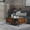 vidaXL Coffee Table Smoked Oak 90x60x35 cm Engineered Wood