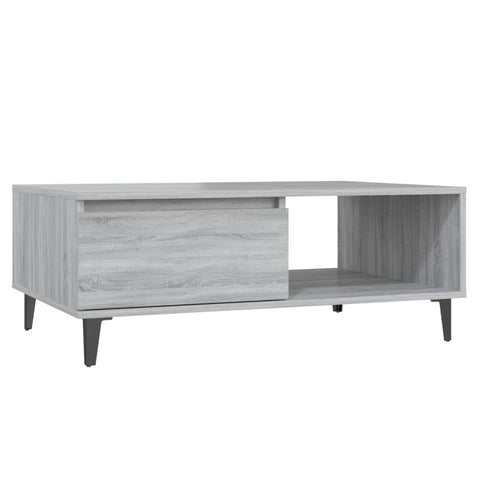 vidaXL Coffee Table Grey Sonoma 90x60x35 cm Engineered Wood