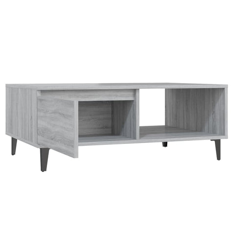 vidaXL Coffee Table Grey Sonoma 90x60x35 cm Engineered Wood