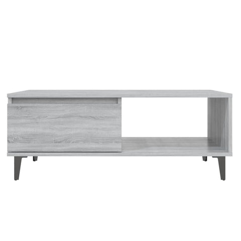 vidaXL Coffee Table Grey Sonoma 90x60x35 cm Engineered Wood