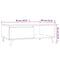 vidaXL Coffee Table Grey Sonoma 90x60x35 cm Engineered Wood