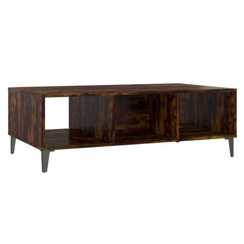 vidaXL Coffee Table Smoked Oak 103.5x60x35 cm Engineered Wood