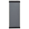 vidaXL Garden Storage Cabinet with 1 Shelf Grey and Black 35x40x85 cm