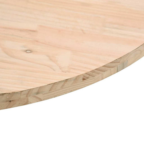 vidaXL Table Top Ø70x2.5 cm Solid Wood Pine