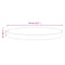vidaXL Table Top White Ø30x2.5 cm Solid Wood Pine