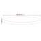 vidaXL Table Top White Ø40x2.5 cm Solid Wood Pine