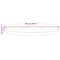 vidaXL Table Top White Ø50x2.5 cm Solid Wood Pine