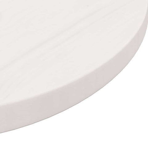 vidaXL Table Top White Ø60x2.5 cm Solid Wood Pine