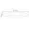 vidaXL Table Top White Ø60x2.5 cm Solid Wood Pine