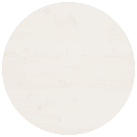 vidaXL Table Top White Ø70x2.5 cm Solid Wood Pine