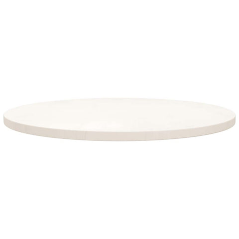 vidaXL Table Top White Ø70x2.5 cm Solid Wood Pine