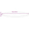 vidaXL Table Top White Ø70x2.5 cm Solid Wood Pine