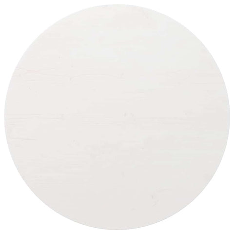 vidaXL Table Top White Ø80x2.5 cm Solid Wood Pine
