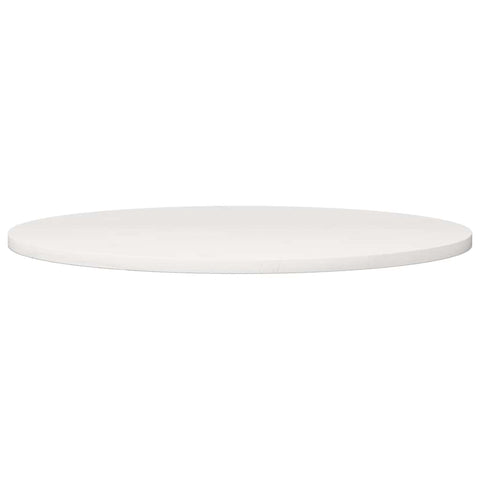 vidaXL Table Top White Ø80x2.5 cm Solid Wood Pine